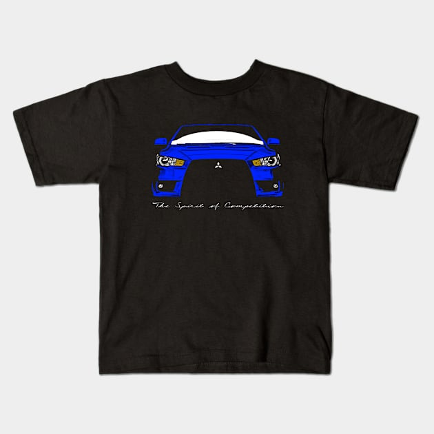 Evolution X (Blue) Kids T-Shirt by BoxcutDC